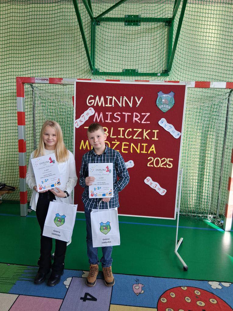 Gminny Mistrz Tabliczki Mnożenia 2025 Gminny Mistrz Tabliczki Mnożenia 2025