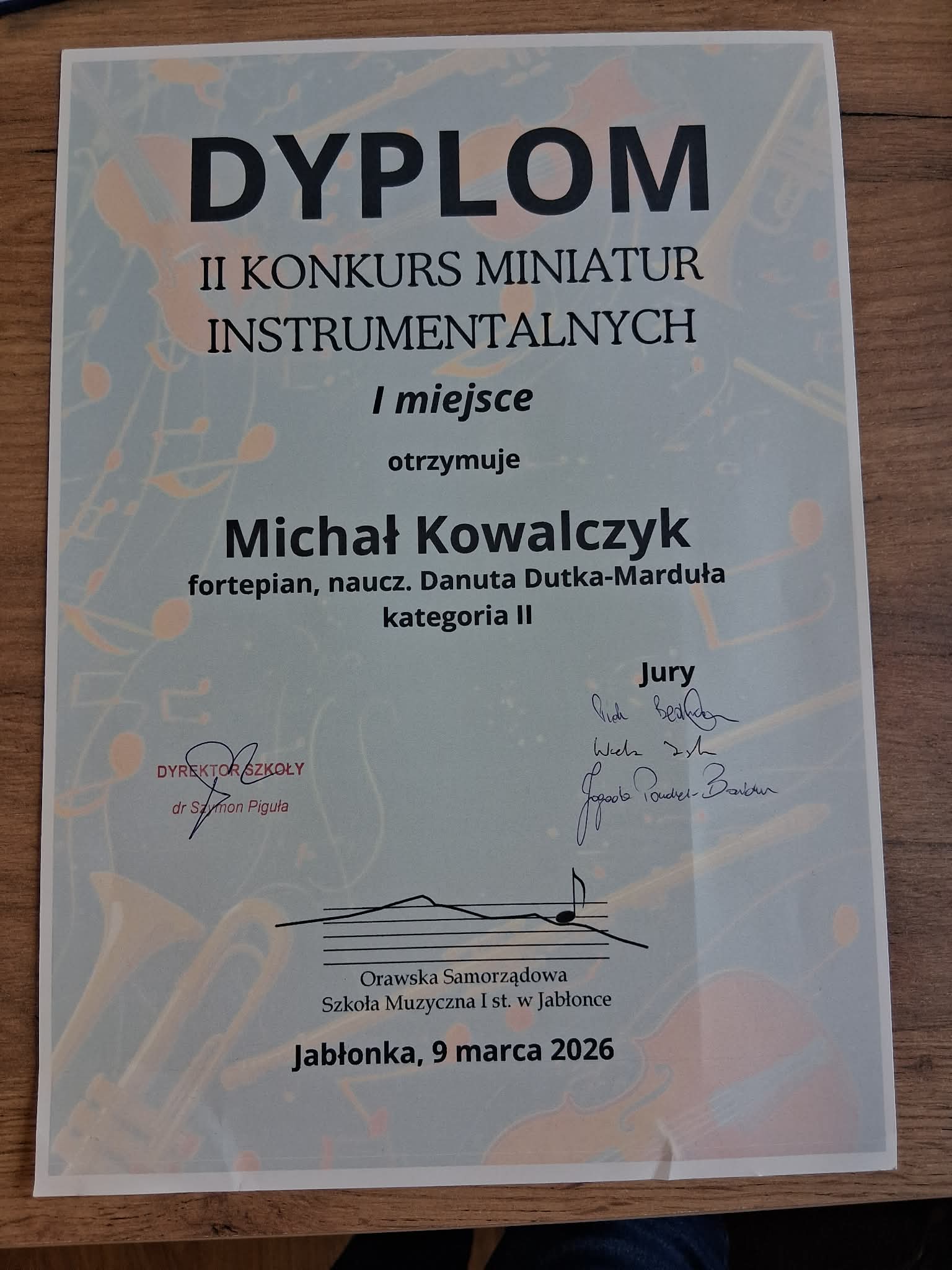 Konkurs Miniatur Instrumentalnych Konkurs Miniatur Instrumentalnych